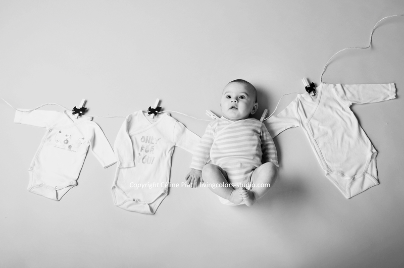 photographe bébé, photographe studio bébé, séance photo bébé studio, photos studio bébé, portraits bébé originaux, baby photographer