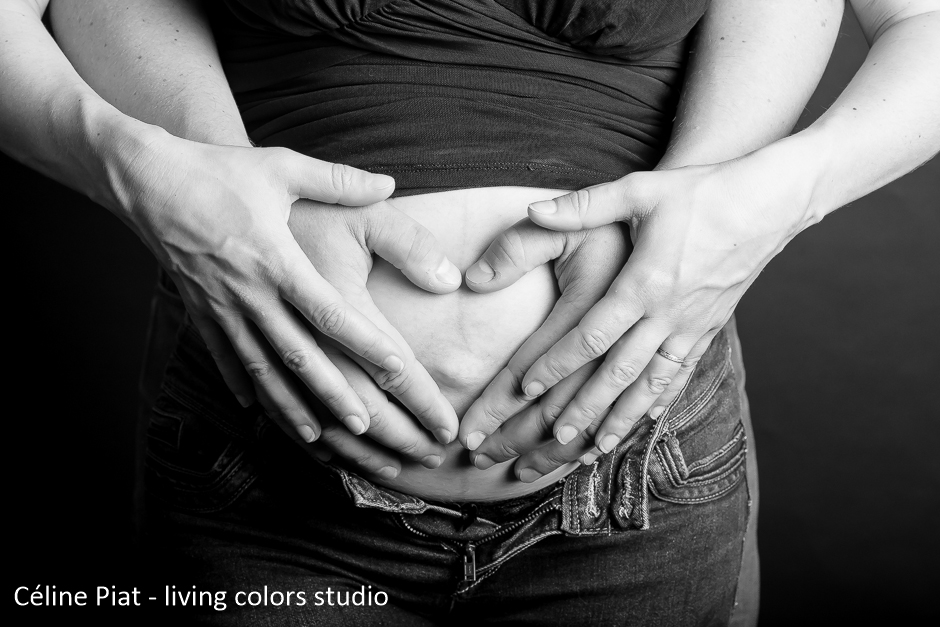 photographe grossesse à nantes, celine piat photographe, living colors studio, nantes, seance photo studio grossesse, studio grossesse
